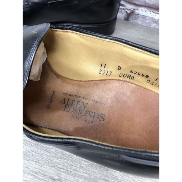 Allen Edmonds Grayson Black Leather Tassel Loafers Dress Shoes Men 11D US/44.5EU main image 7